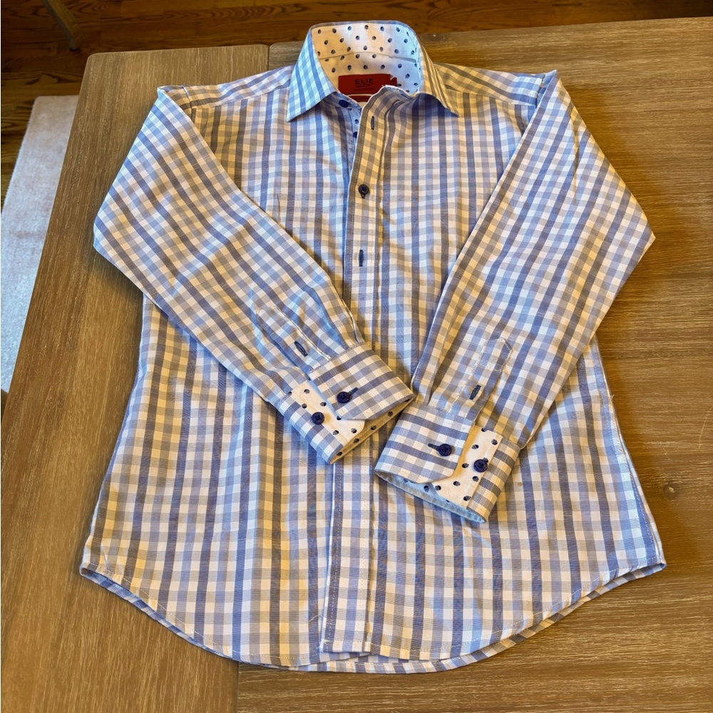 ELIE Balleh Boys' Plaid Button-Down